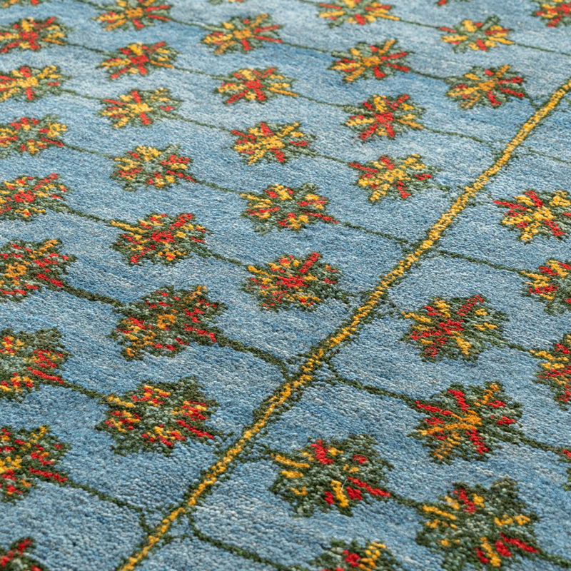 ギャッベ　ペルシャ手織り絨毯　ラグ　152×195cm