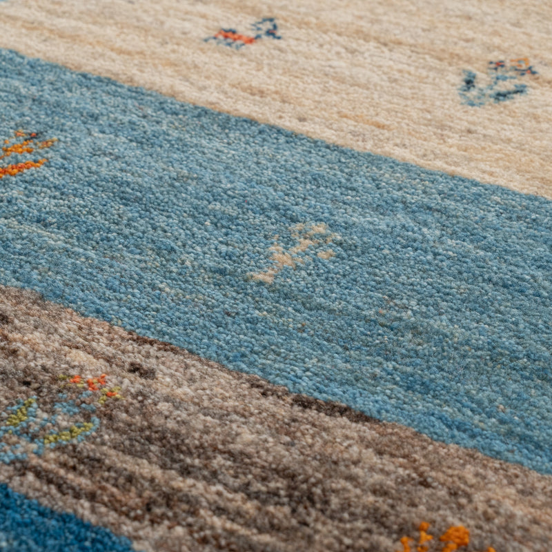 ギャッベ　ペルシャ手織り絨毯　ラグ　100×150cm