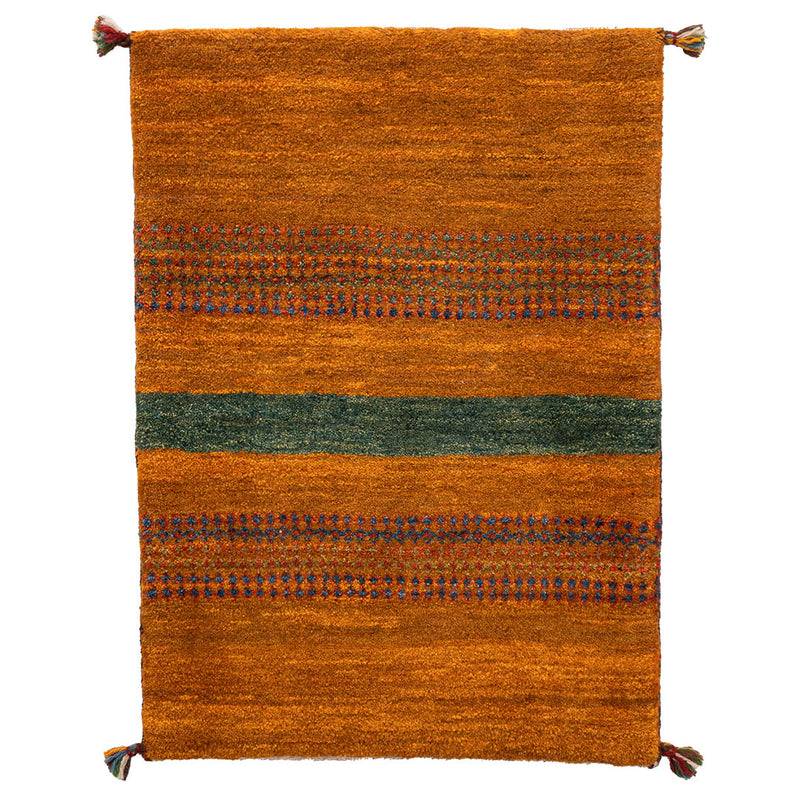 ギャッベ　ペルシャ手織り絨毯　玄関マット　60×84cm