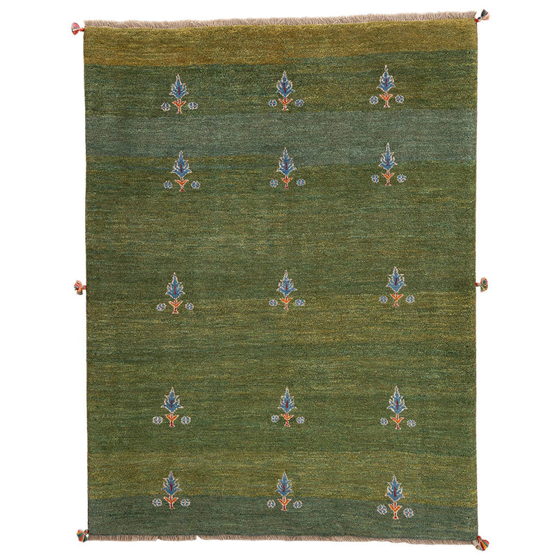 ギャッベ　ペルシャ手織り絨毯　ラグ　150×200cm