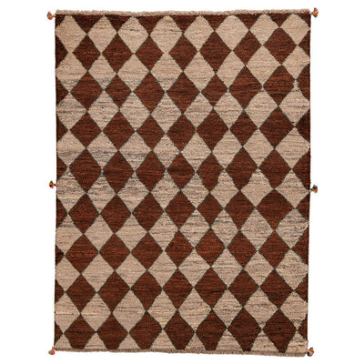 ギャッベ　ペルシャ手織り絨毯　ラグ　150×200cm
