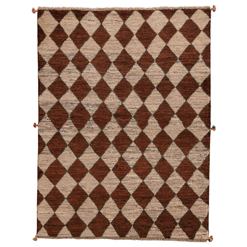 ギャッベ　ペルシャ手織り絨毯　ラグ　150×200cm