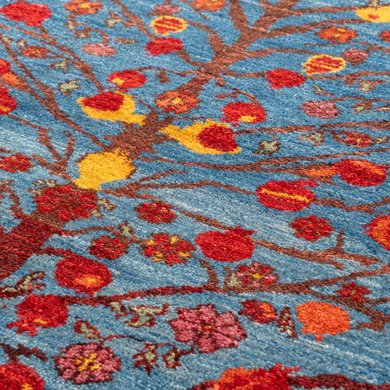 ギャッベ　ペルシャ手織り絨毯　ラグ　143×195cm