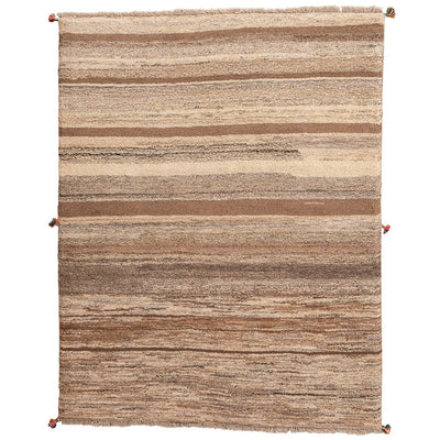 ギャッベ　ペルシャ手織り絨毯　ラグ　155×197cm