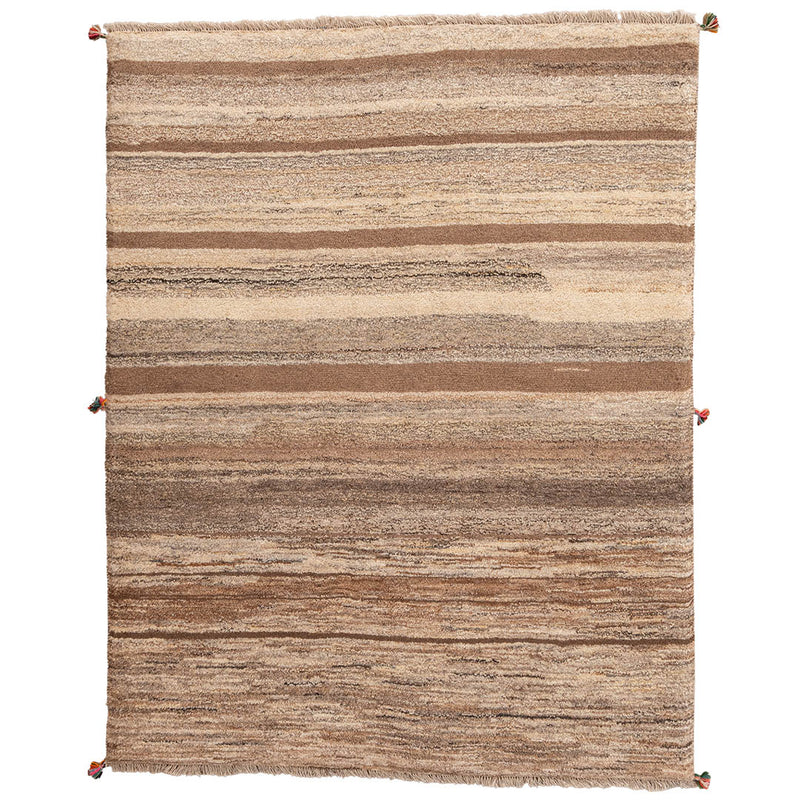 ギャッベ　ペルシャ手織り絨毯　ラグ　155×197cm