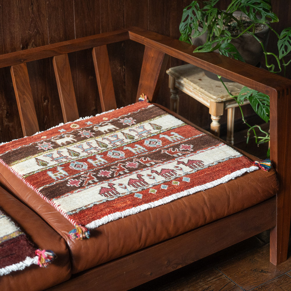 ペルシャ手織りギャッベ 約60×60cm – Persiadirect