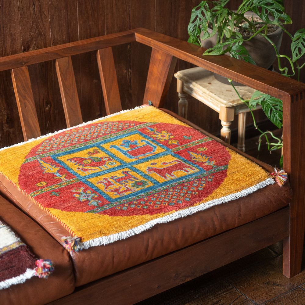 ギャッベ ペルシャ絨毯 55x43cm ギャベ 玄関マット 手織り ラグ 絨毯 ギャッベ ペルシャ絨毯 55x43cm ギャベ 玄関マット 手織り ラグ 絨毯