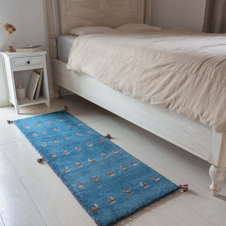 ギャッベ　カシュクリ　ハイクオリティ　手織り　ペルシャ　約50x150 ランナー ギャッベ カシュクリ ハイクオリティ 手織り ペルシャ 約50x150