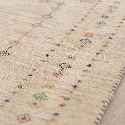 ギャッベ　ペルシャ手織り絨毯　玄関マット　61×87cm