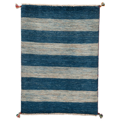 ギャッベ　ペルシャ手織り絨毯　玄関マット　64×88cm