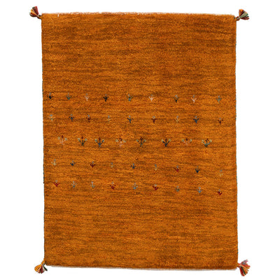 ギャッベ　ペルシャ手織り絨毯　玄関マット　63×82cm