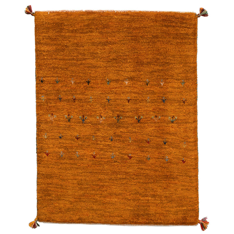 ギャッベ　ペルシャ手織り絨毯　玄関マット　63×82cm