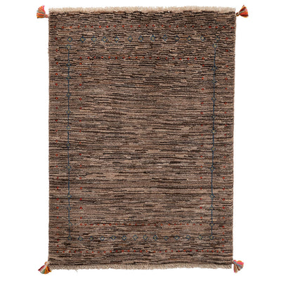 ギャッベ　ペルシャ手織り絨毯　玄関マット　63×85cm