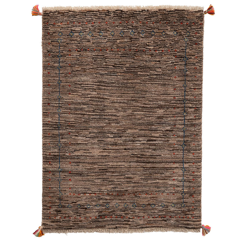 ギャッベ　ペルシャ手織り絨毯　玄関マット　63×85cm