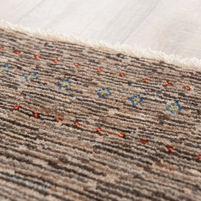 ギャッベ　ペルシャ手織り絨毯　玄関マット　63×85cm