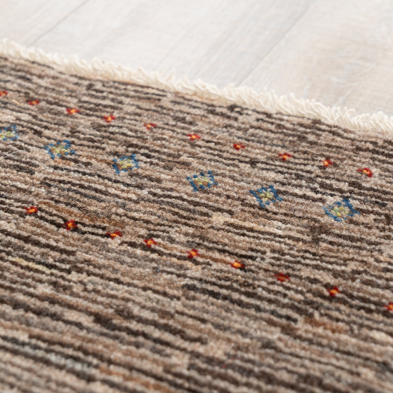ギャッベ　ペルシャ手織り絨毯　玄関マット　63×85cm
