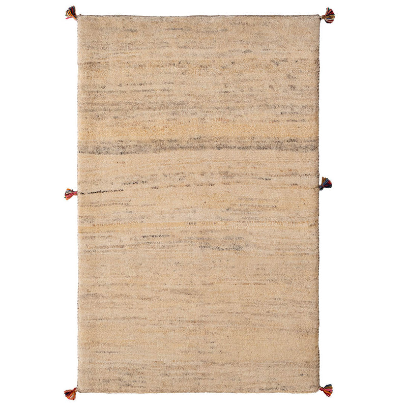 ギャッベ　ペルシャ手織り絨毯　ラグ　83×128cm