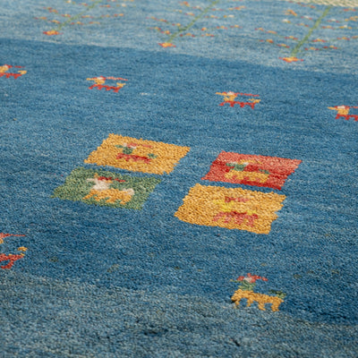 ギャッベ　ペルシャ手織り絨毯　ラグ　78×120cm