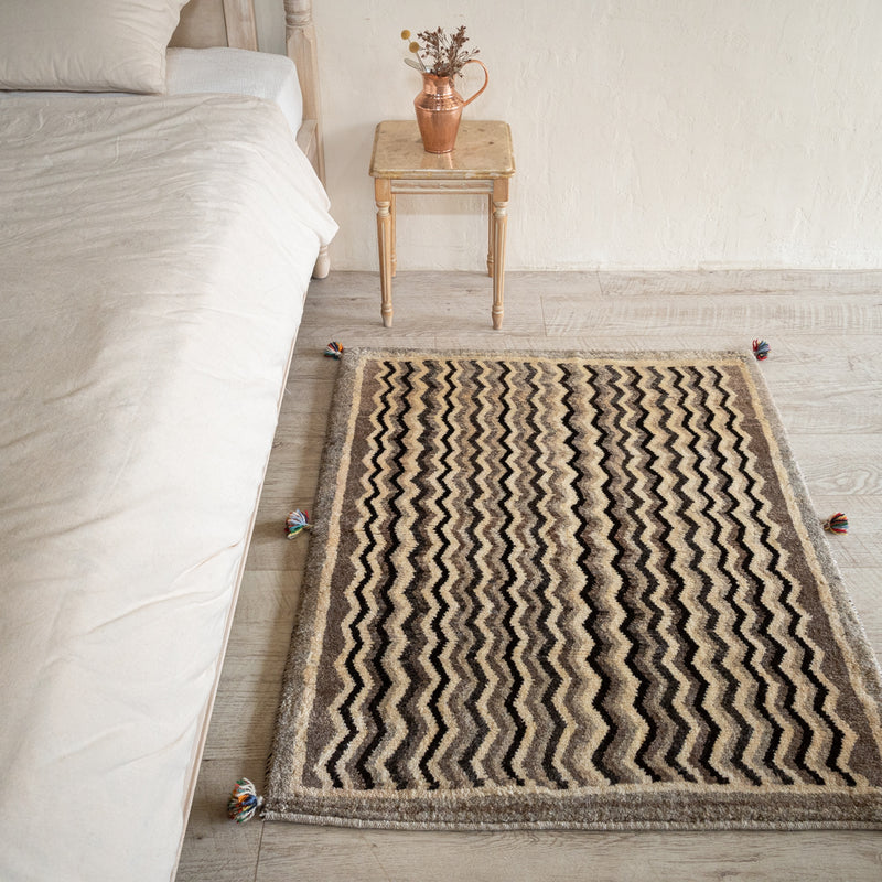 ヴィンテージギャッベ ペルシャ手織り絨毯 ラグ 95×103cm – Persiadirect