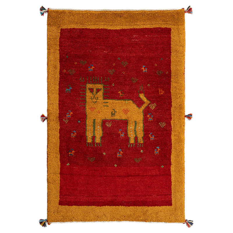 ギャッベ ペルシャ手織り絨毯 ラグ 80×125cm – Persiadirect
