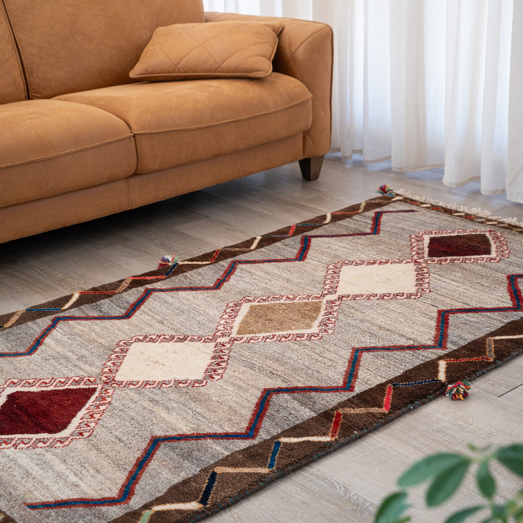 ヴィンテージギャッベ ペルシャ手織り絨毯 ラグ 100×185cm – Persiadirect