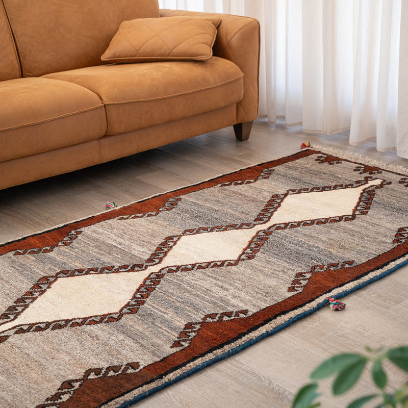 ペルシャ ヴィンテージギャッベ 絨毯 ヴィンテージギャッベ ペルシャ手織り絨毯 ラグ 98×205cm – Persiadirect
