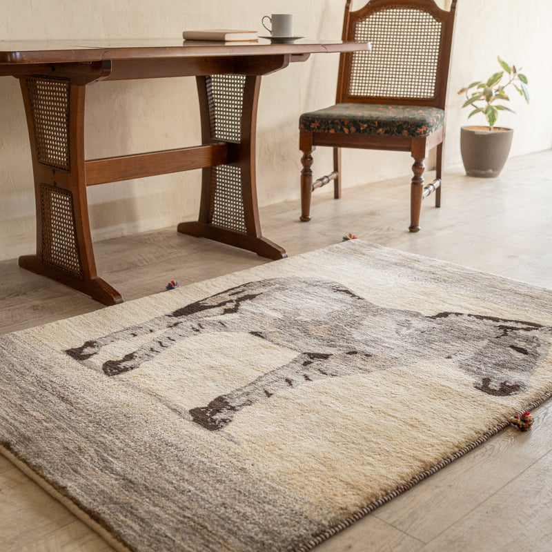 ヴィンテージギャッベ ペルシャ手織り絨毯 ラグ 101×148cm – Persiadirect