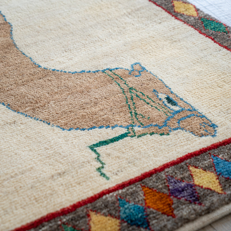 ヴィンテージギャッベ ペルシャ手織り絨毯 ラグ 104×148cm – Persiadirect