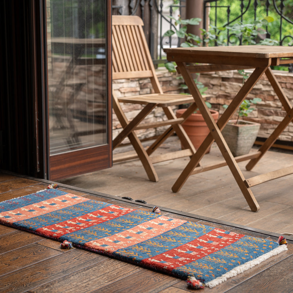 ギャッベ ペルシャ手織り絨毯 ランナー（細長い） 45×115cm – Persiadirect