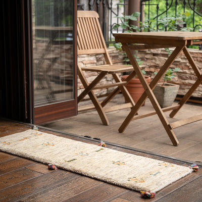 122x40cm ペルシャギャッベ ランナー (ギャベ) ペルシャ絨毯 ギャッベ 123x40cm ペルシャギャッベ ランナー (ギャベ) ペルシャ絨毯 ギャッベ