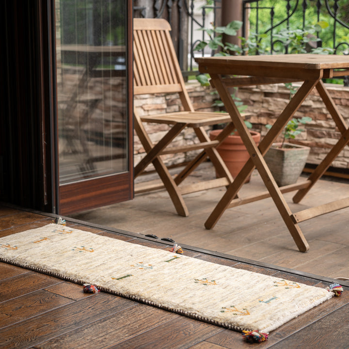 ギャッベ ペルシャ手織り絨毯 ランナー（細長い） 40×120cm – Persiadirect