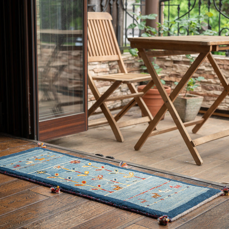 120x40cm ペルシャギャッベ ランナー (ギャベ) ペルシャ絨毯 ギャッベ ギャッベ ランナーサイズ（細長いサイズ）（約40×120cm） – Persiadirect