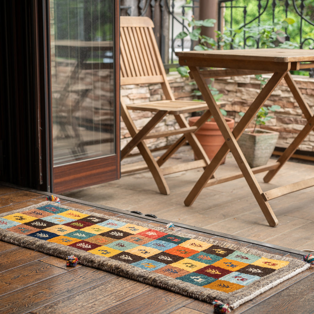 ギャッベ ペルシャ手織り絨毯 ランナー（細長い） 44×122cm – Persiadirect