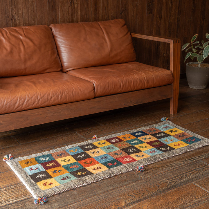 ギャッベ ペルシャ手織り絨毯 ランナー（細長い） 44×122cm – Persiadirect