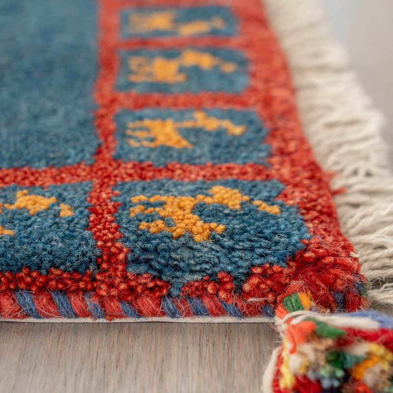 ギャッベ ペルシャ手織り絨毯 ランナー（細長い） 43×120cm – Persiadirect
