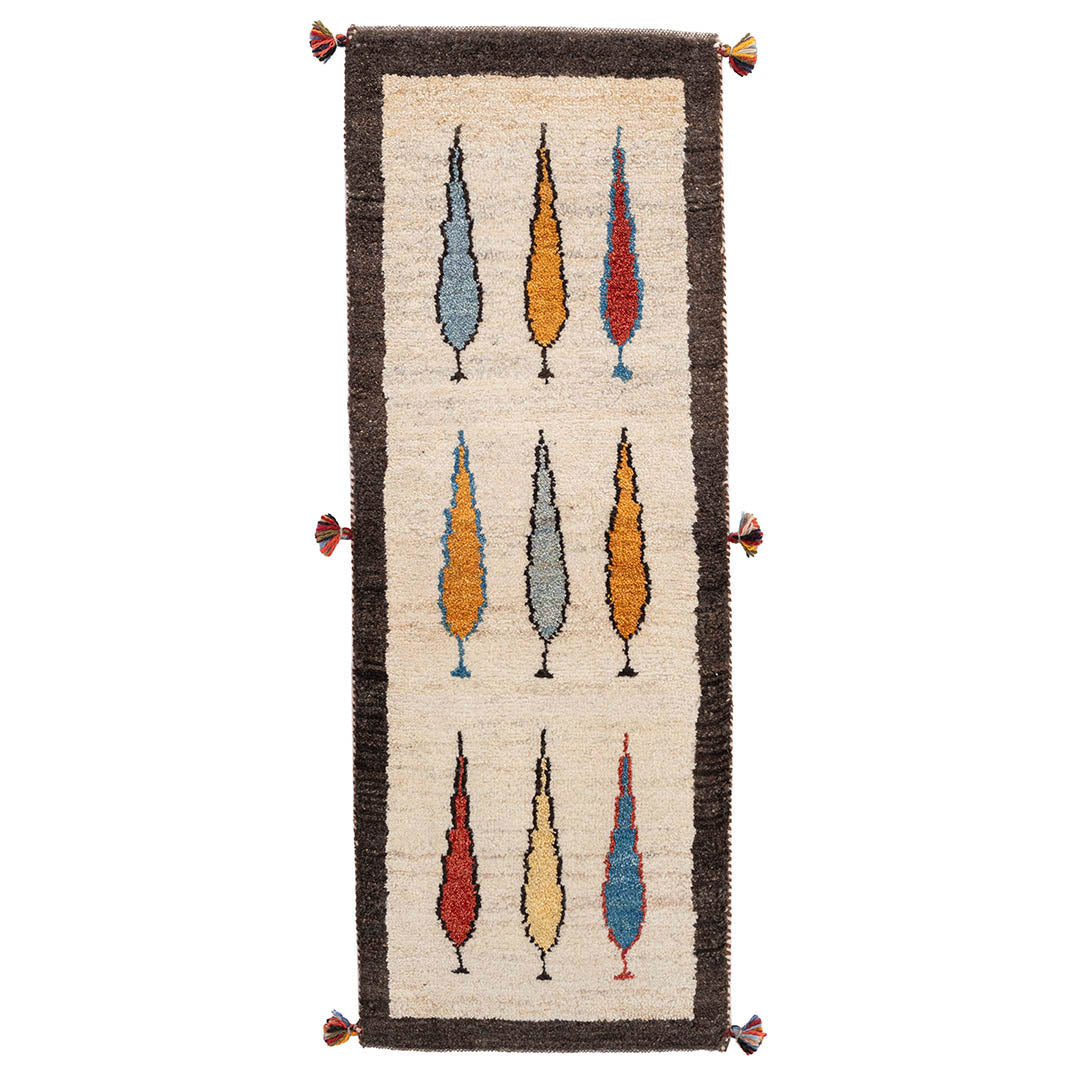 ギャッベ ペルシャ手織り絨毯 ランナー（細長い） 43×119cm – Persiadirect