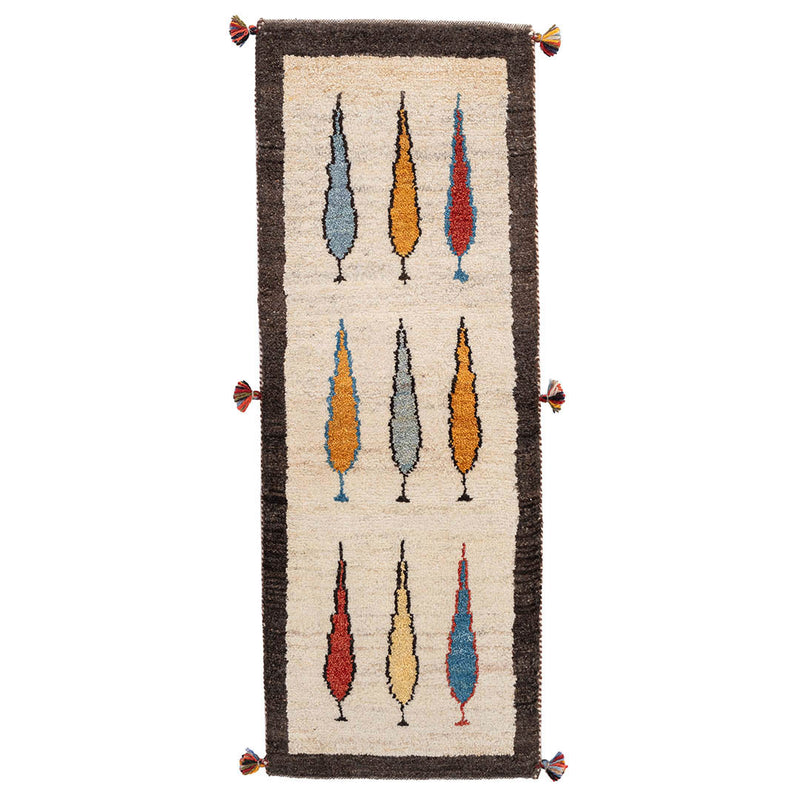 ギャッベ ペルシャ手織り絨毯 ランナー（細長い） 43×119cm – Persiadirect
