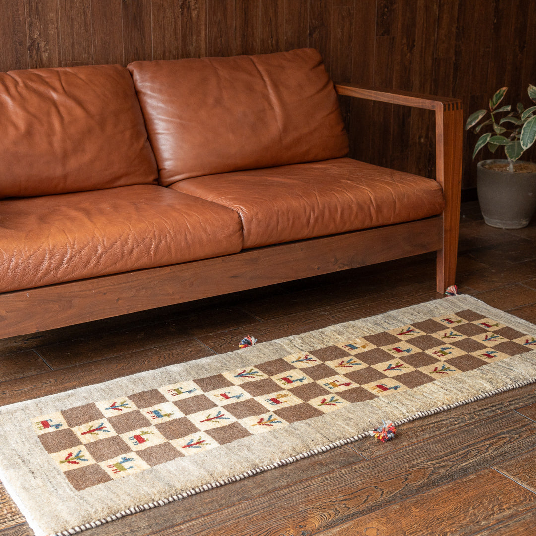 ギャッベ ペルシャ手織り絨毯 ランナー（細長い） 52×148cm – Persiadirect