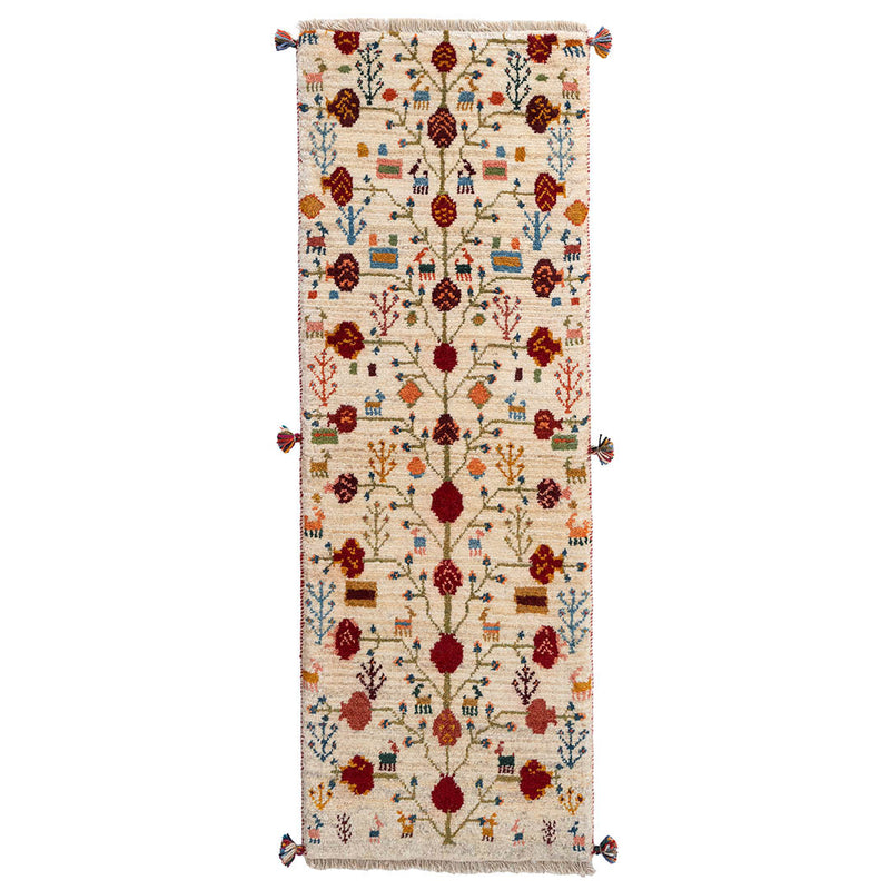 ギャッベ ペルシャ手織り絨毯 ランナー（細長い） 53×150cm – Persiadirect