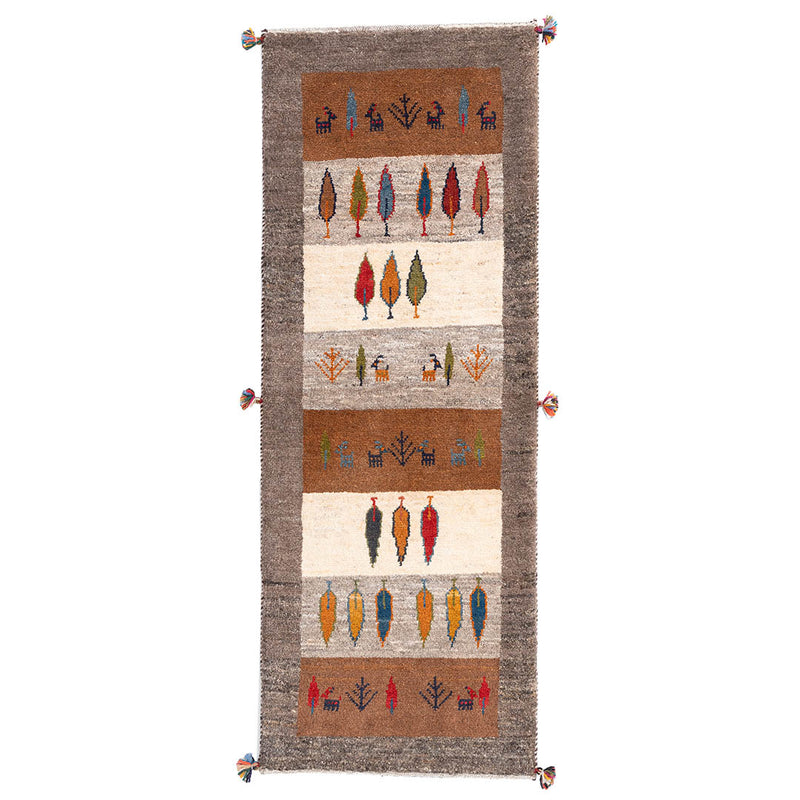 ギャッベ ペルシャ手織り絨毯 ランナー（細長い） 56×152cm – Persiadirect