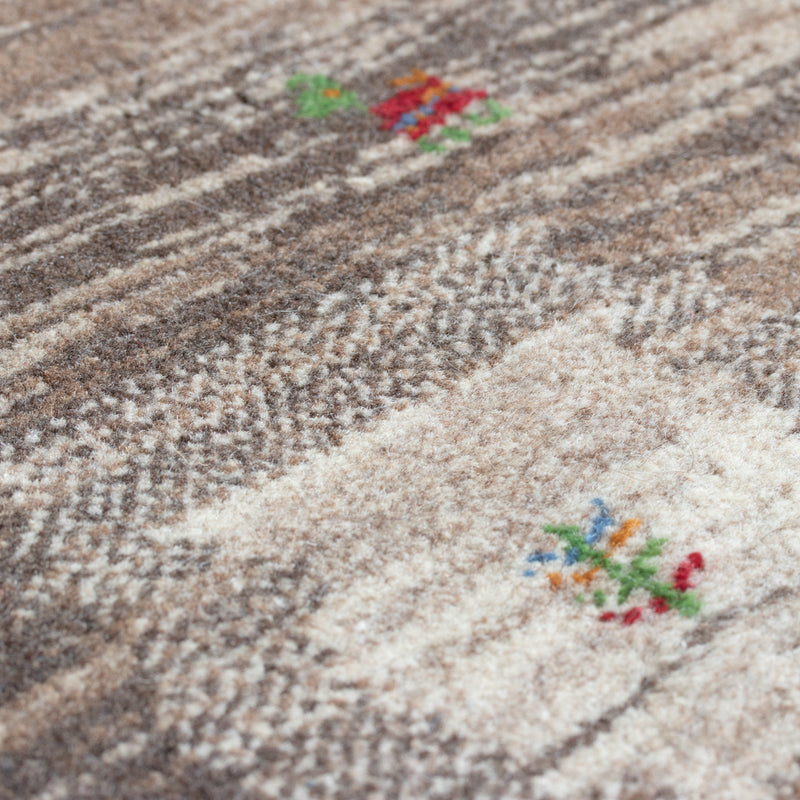 ギャッベ　ペルシャ手織り絨毯　ラグ　77×124cm