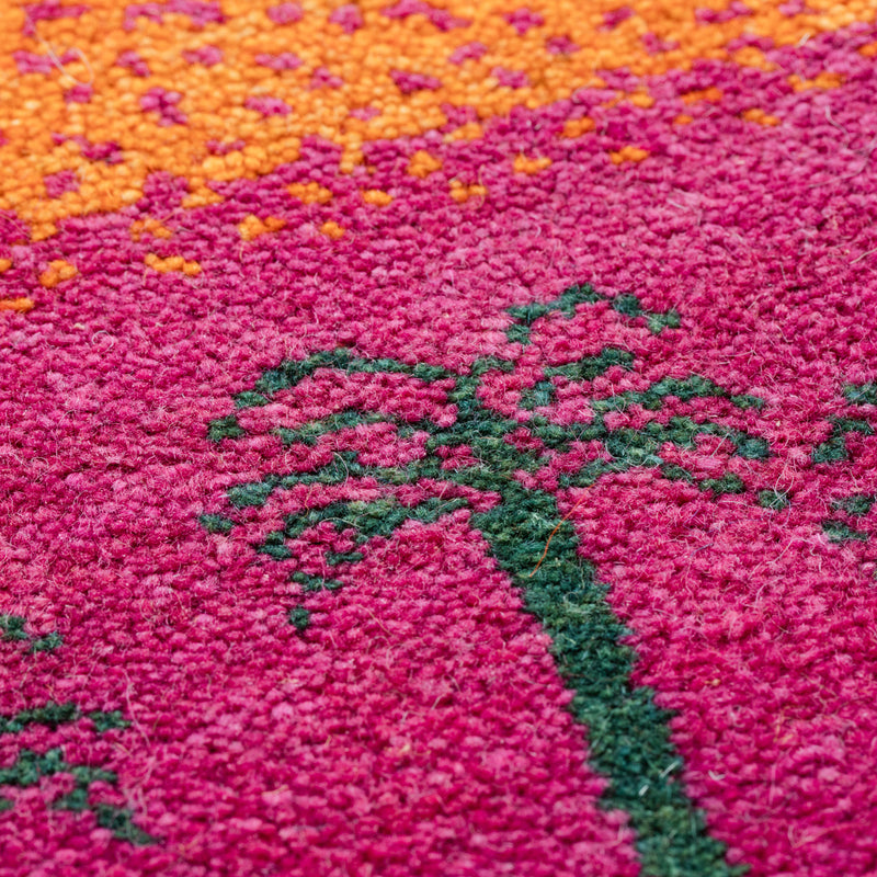 ギャッベ　ペルシャ手織り絨毯　ランナー（細長い）　40×118cm