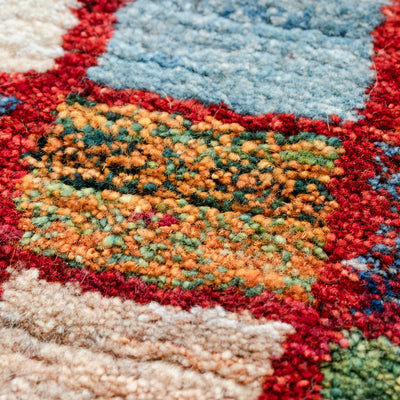 ギャッベ　ペルシャ手織り絨毯　ランナー（細長い）　56×145cm