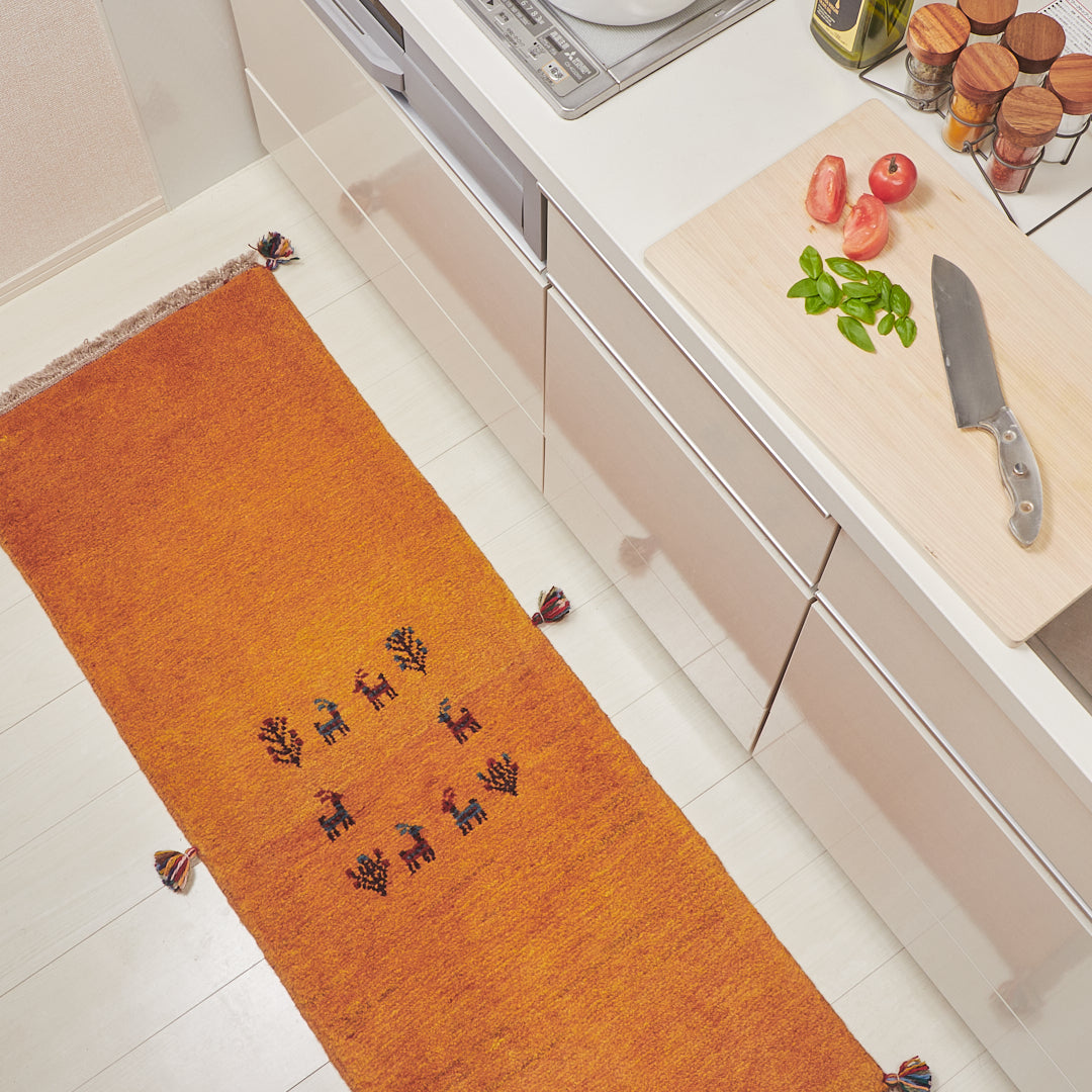 118x47cm ペルシャギャッベ ランナー (ギャベ) ペルシャ絨毯 ギャッベ 118x47cm ペルシャギャッベ ランナー (ギャベ) ペルシャ絨毯