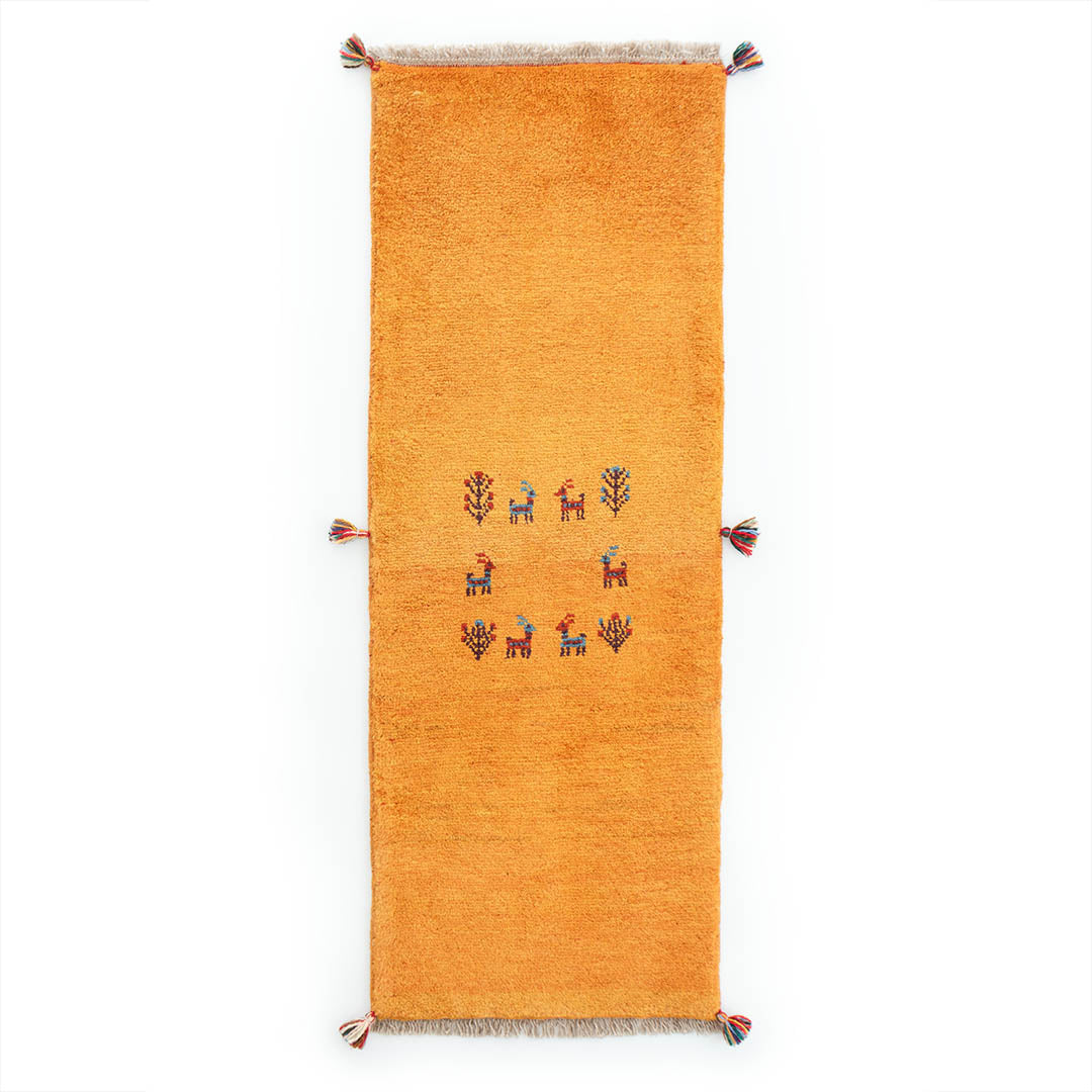 ギャッベ ペルシャ手織り絨毯 ランナー（細長い） 54×145cm – Persiadirect