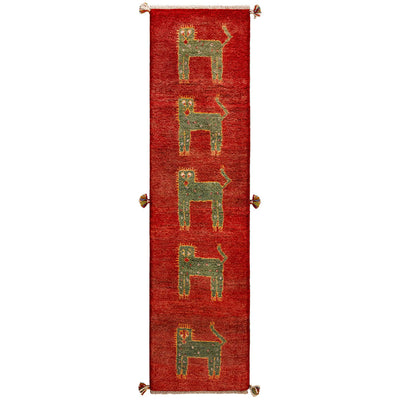 ペルシャ手織りギャッベ 　ランナー（長細）サイズ