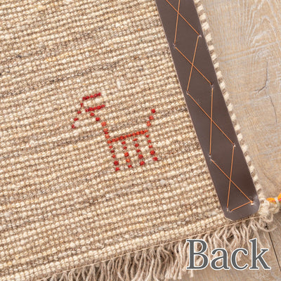 ペルシャ手織りギャッベ 　ラグサイズ　約100×150cm