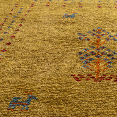 ペルシャ手織りギャッベ 　玄関マット・ラグサイズ　約75×120cm