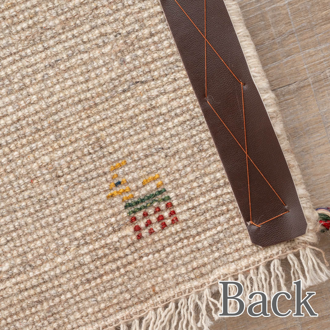 M2394 ペルシャ手織りギャッベ ミニギャッベ（玄関マット等