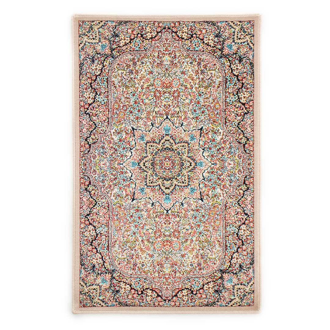 ペルシャカーペット玄関マット ゴルリーズ柄 ベージュ 50×80cm ペルシャカーペット玄関マット ゴルリーズ柄 ベージュ 50×80cm